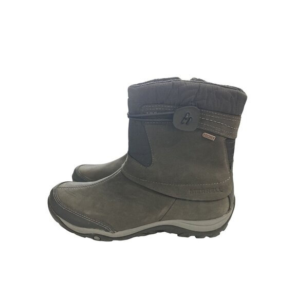 Merrell Women Size 7.5 Grizzle Grey Performance select dry Footwear ankle Boots - Picture 2 of 7